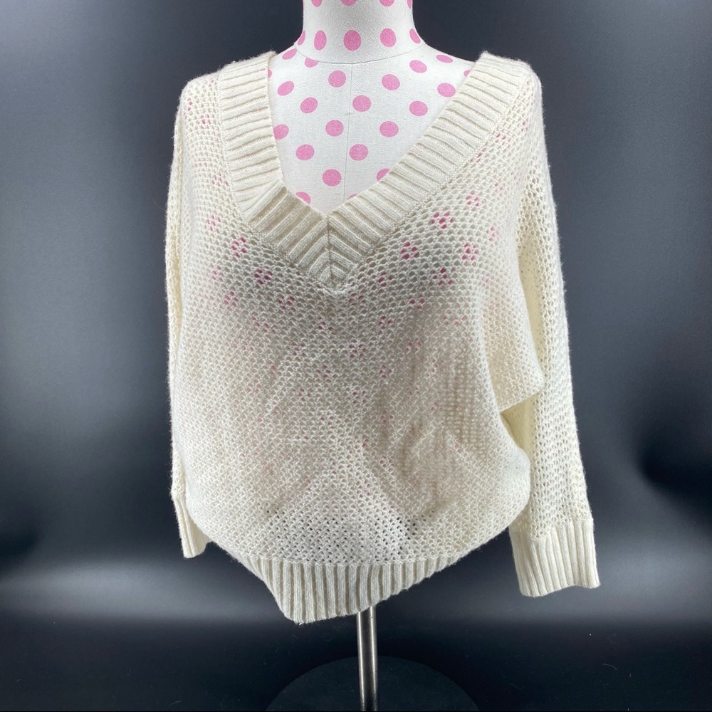 Express Women’s Ivory Knit Sweater